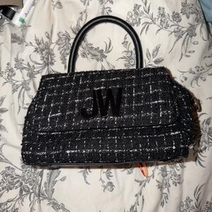 Jason Wu Black Tweed Mini Handbag - Strap Missing